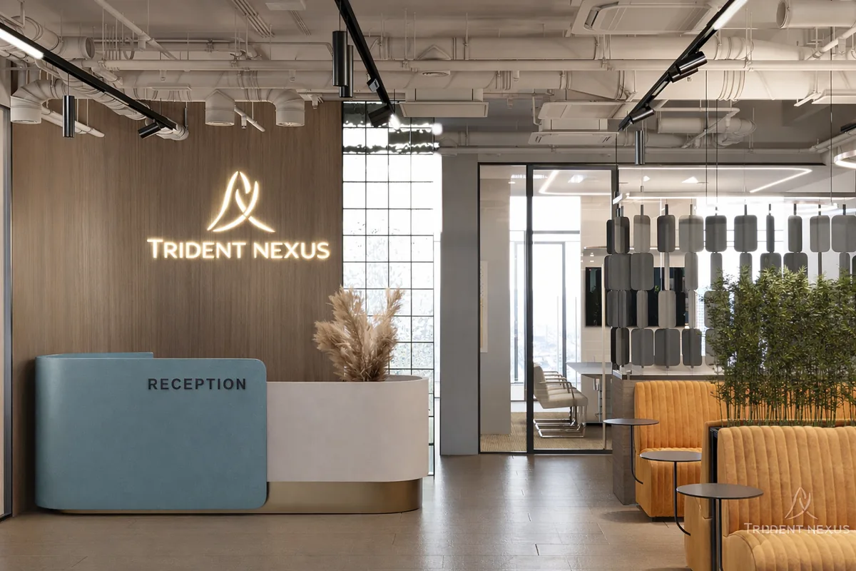 Trident Nexus Business Centre reception at Fahidi Heights, Bur Dubai
